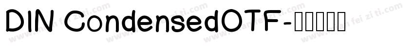 DIN CondensedOTF字体转换